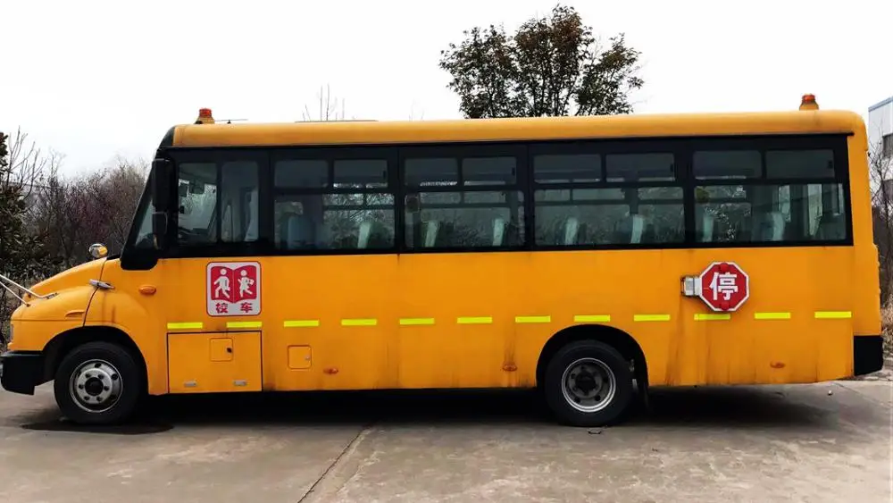 Подержанный школьный автобус на 39 мест для маленьких студентов Euro IV Foton bus