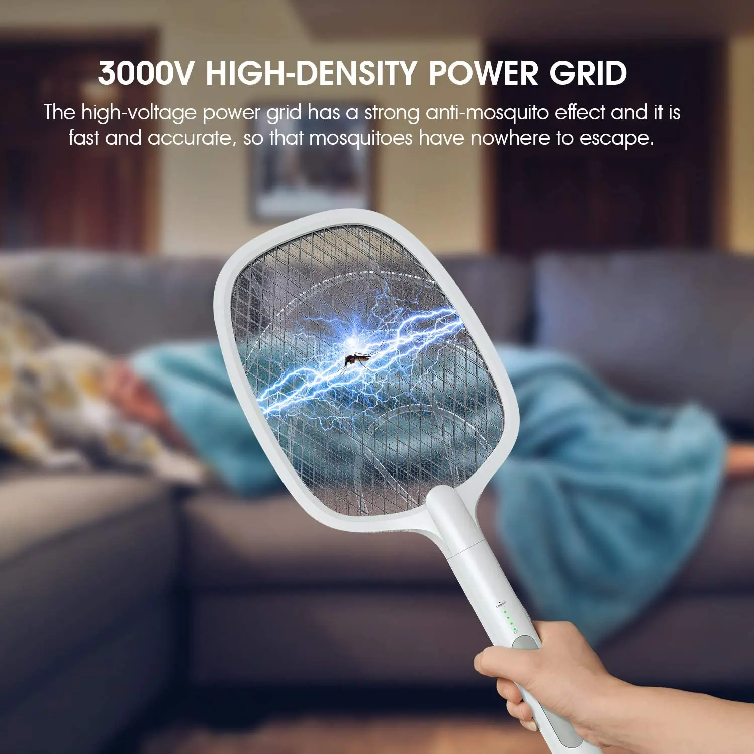 2 в 1 мухобойка Электрическая комаров убийства без развевающиеся руки Fly Zapper Indoor ловушка