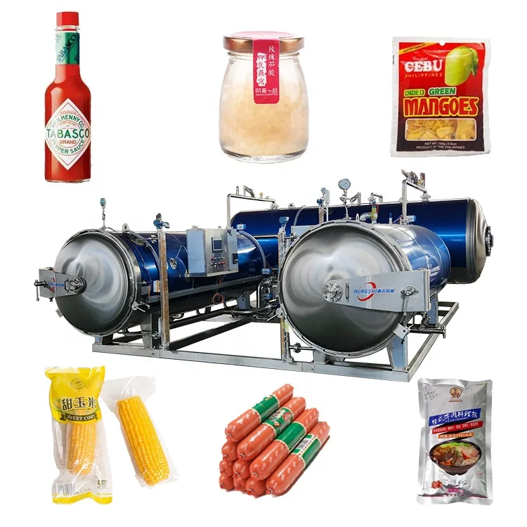 Steam sterilizer autoclave retort equipment food retort sterilizer