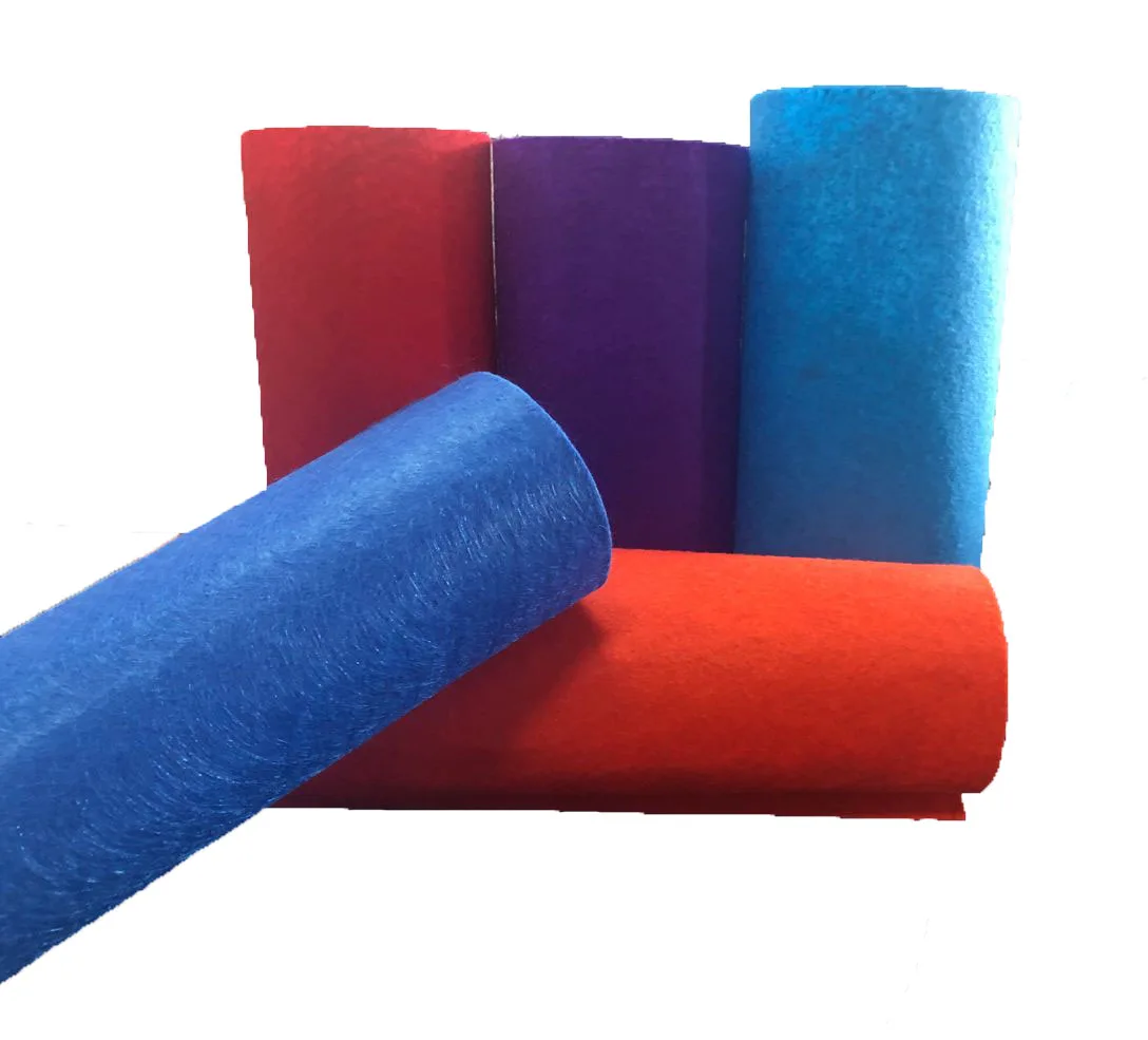 Good quality absorbent cellulose wadding donmez tekstil fabric colored felt cloth nonwoven felt fabric roll