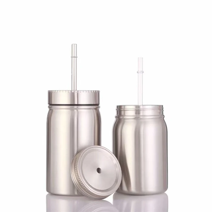 
Factory Supply Long Service Life 12oz 17oz 304 Stainless Steel Mini Mason Jar 