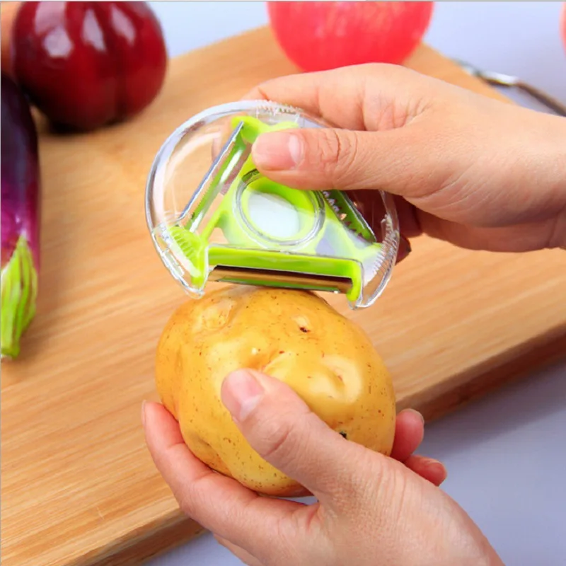 Hot 3 in 1 Rotary Fruit Vegetable Peeler with 3 Blades Multifunction Peelers potato peeler