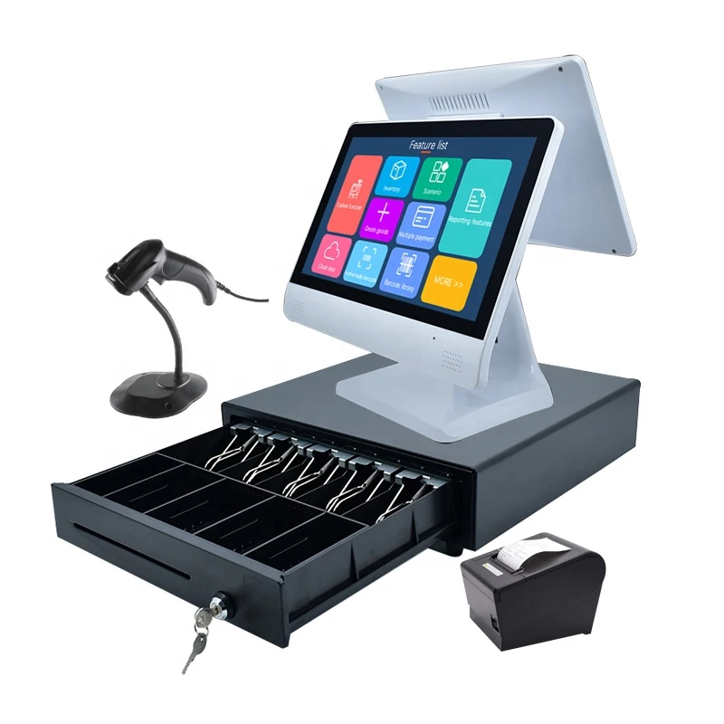 factory In Stock 15.6' Touch Screen China POS Electronic Terminal Cash Register Machine system desktop touchscreen pos systems