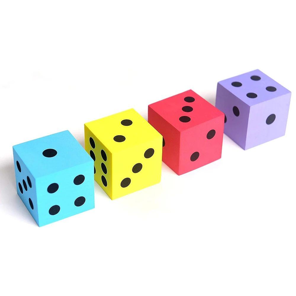 Customized Size Manufactory Colorful Exercise Fitness Soft Foam Cube Dice
