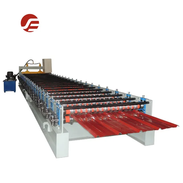 Metal Roofing Machine Ag Panel Classic 5 Ribs Tuff Rib Profile Roll Former With 20 rollers Stand Metal Steel Tile Making machine