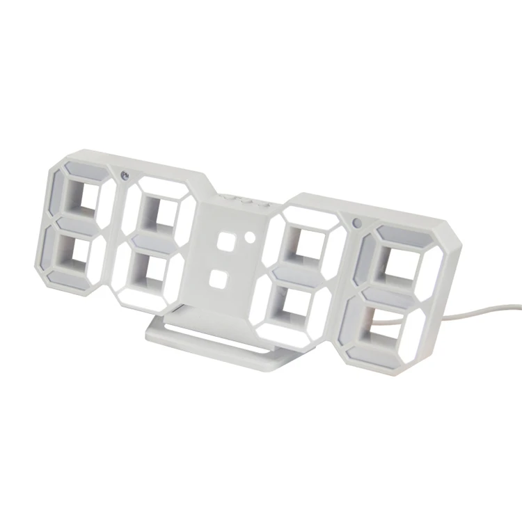 
Customizable Amazon hot sale fashion small digital led wall clock 