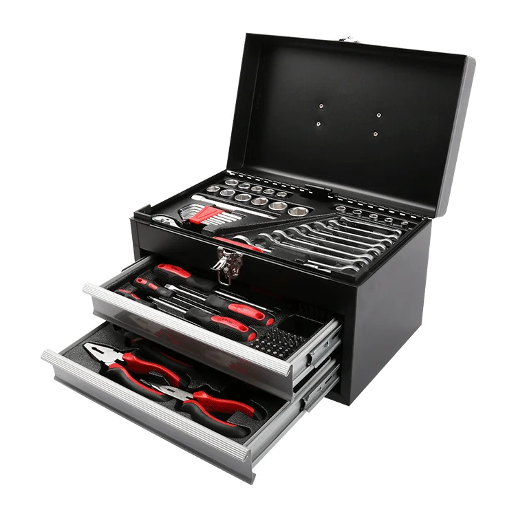 118 Piece Screwdriver Hammer Wrench Hardware Electric Household Repair Hand Tools Set Sales