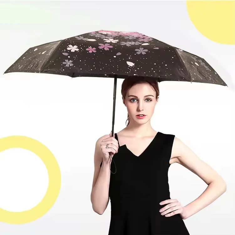 China Manufacturer Lightweight Portable Water Proof Sun Protection Uv Umbrella 5 Fold