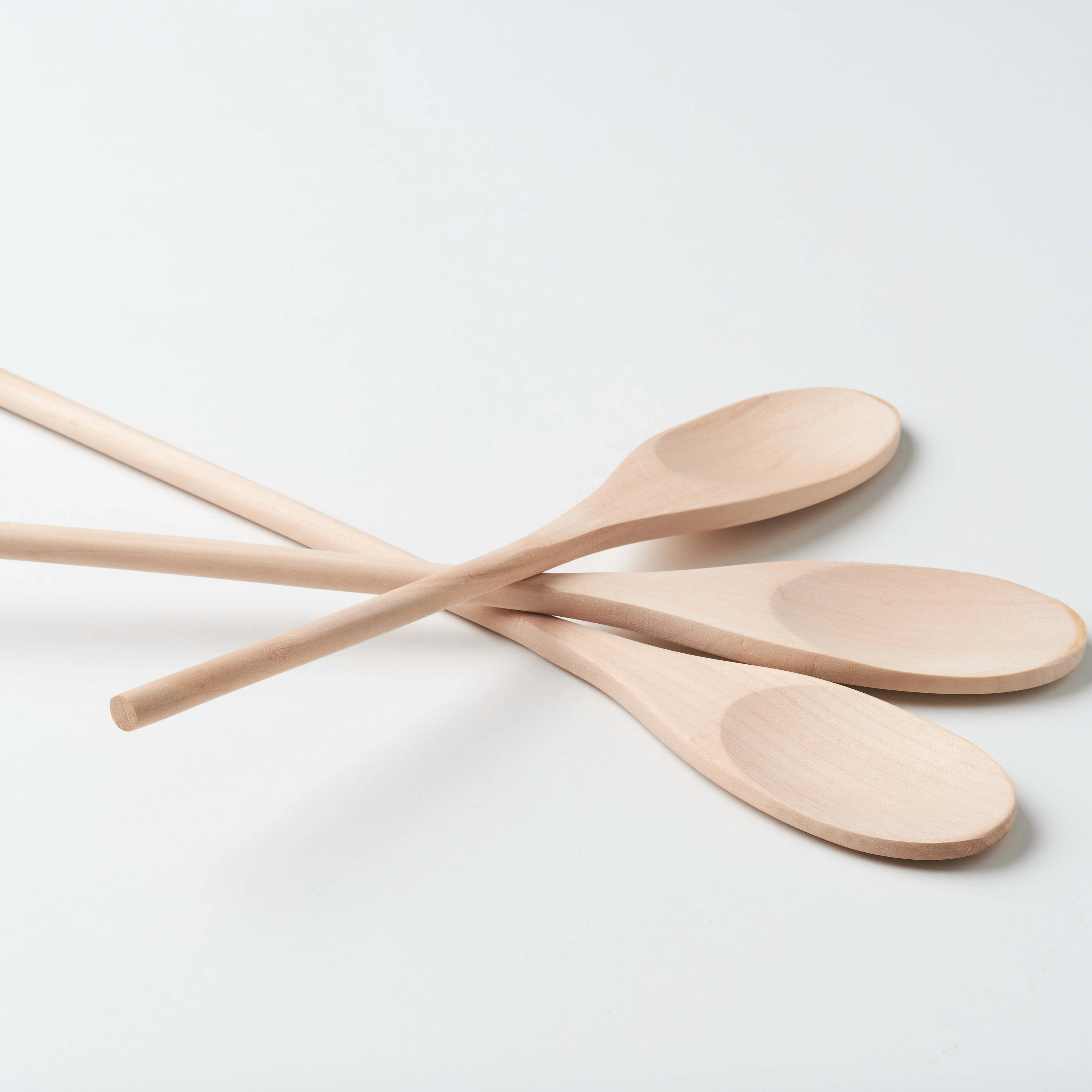 Lotus salad spoon Ordinary wooden spoon three-piece soup porridge cooking mixing spoon