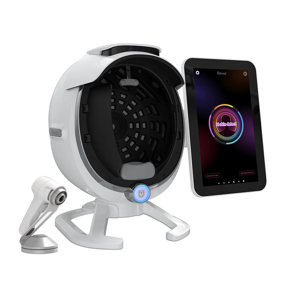 2024 2 in 1 A6 3D Intelligent AI Face Skin Analyzer with Microscopic Detector For Beauty Salon