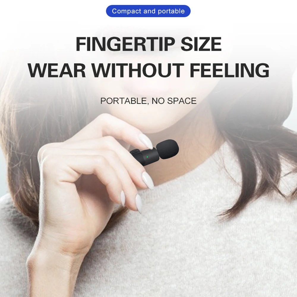 Lavalier microphone K8 K9 K35 wireless mobile live broadcast rechargeable mobile phone microphone