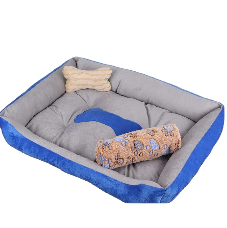 
Luxury short plush high stretch PP cotton four seasons warm Dogs Bed Pet Beds 