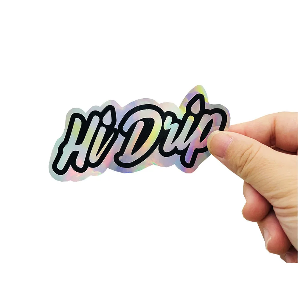 Customized Logo Made Label Holographic Sticker Rainbow Effect Waterproof Hologram Sticker
