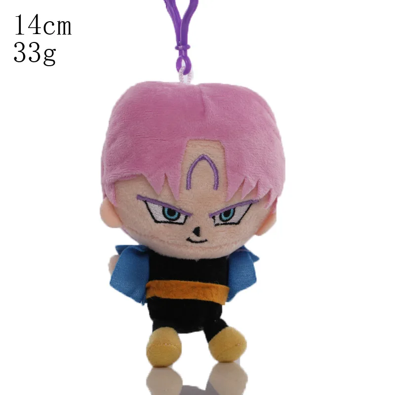 Cheap Wholesale Anime Dragon balls plush keychain 5 models kawaii soft toys small  plush yoy for kids toys