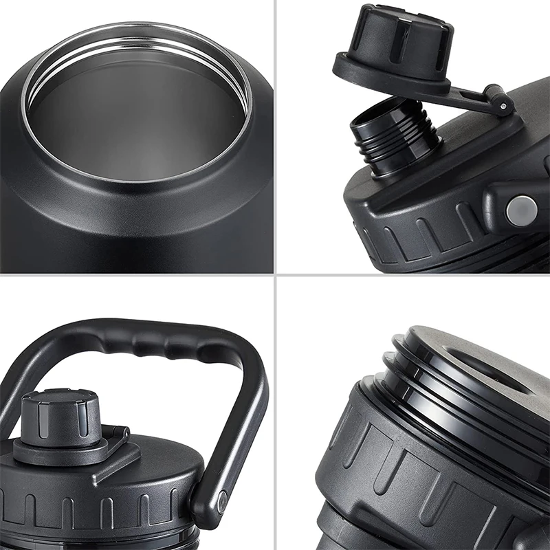 1 галлон 128 унций everich с двойными стенками из нержавеющей стали градиентная большая бутылка для пива водой пиво производитель крышкой ручкой