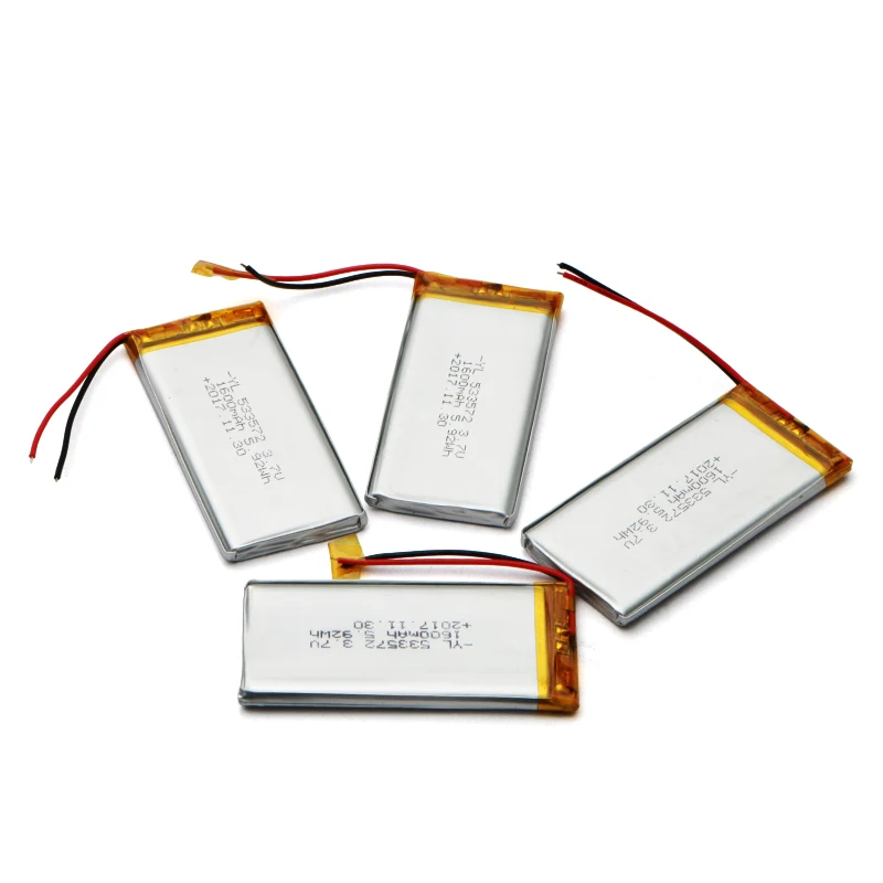 High safety lipo battery 3.7v 1600mah rechargeable lithium polymer battery cell