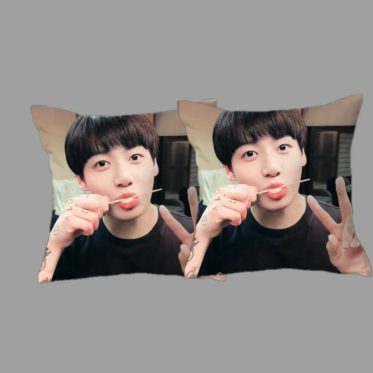 Bangtan Boys JUNGKOOK двухсторонняя подушка shams kpop наволочка для спальни аксессуар