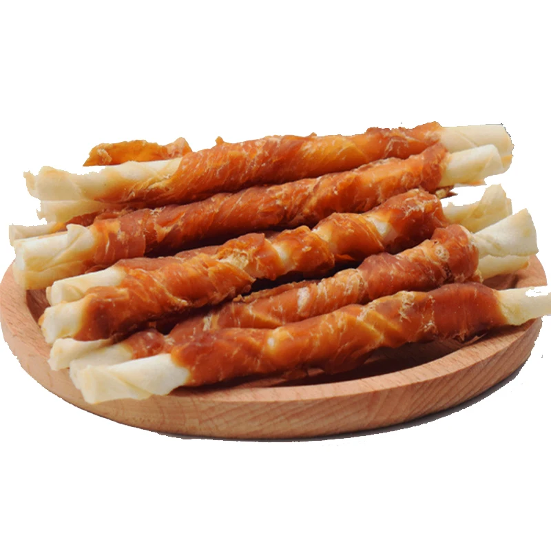Оптовая продажа закуска для собак курица утка мясо Воловья кожа вяленое собака Жевательная палочки чистки зубов