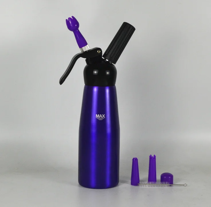 Aluminum Manual Whipped Cream Dispenser 500ML/1L for Delicious Homemade Whipped Creams