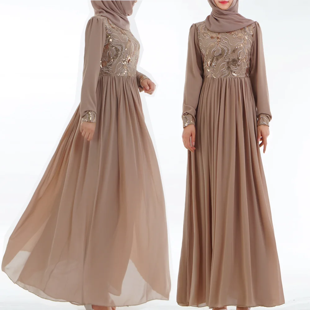 Muslim Dress 3D Embroidery Abaya Dubai Traditional Muslim Clothing&Accessories