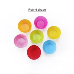 New product Hot Sale Reusable Food Grade Silicone Baking Cups Cupcake Liners Non-Stick Muffin Molds