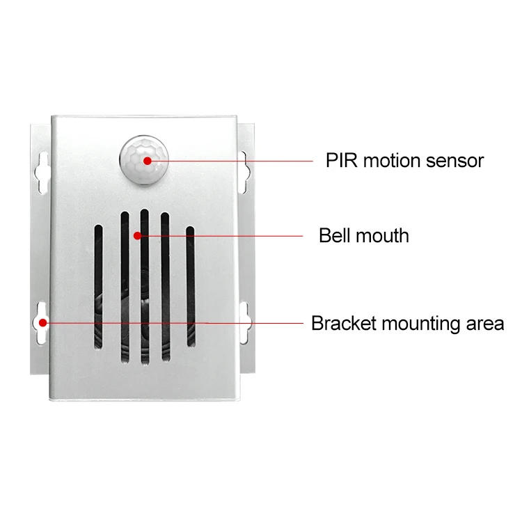 New Private Mold Hard Aluminum Shell Infrared Motion Sensor Speaker Daily Promotion Repeater