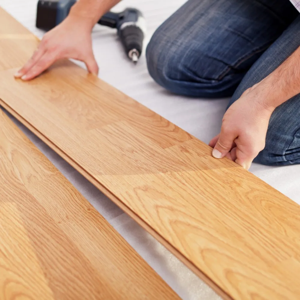 8mm 10mm 12mm oak Herringbone Flooring German Technical Wooden Parquetry V groove SPC Laminated Flooring