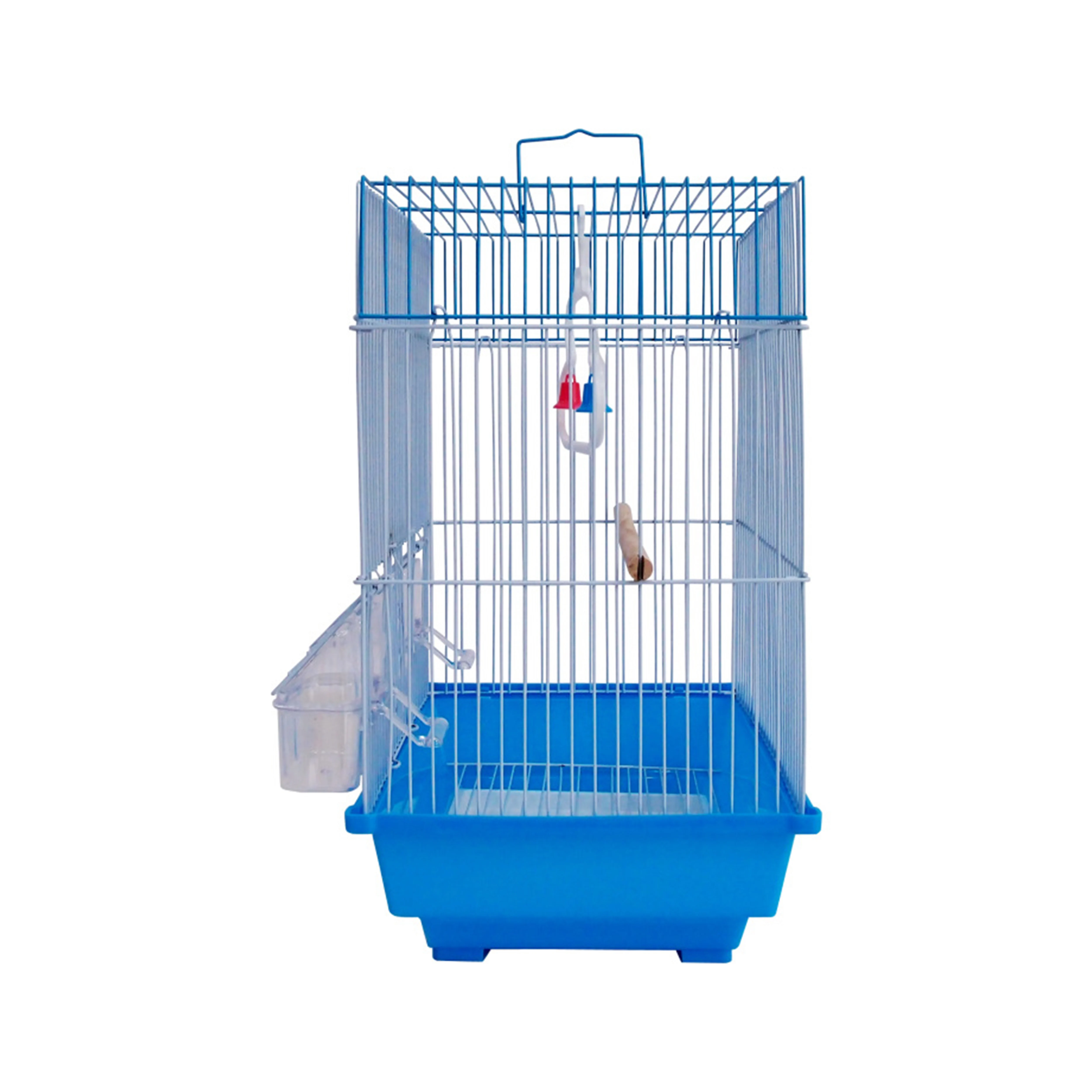 Easy to install and easy to clean plastic materials splash-proof parrot pet supplies factory bird cage