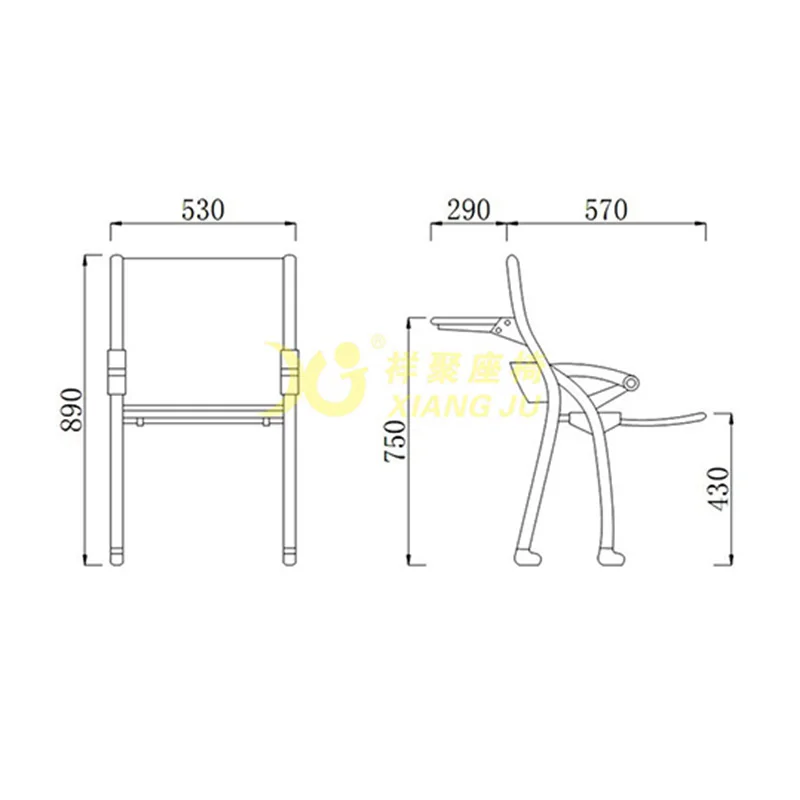 school folding table with chair/ aluminium university table and chair