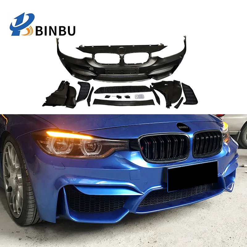 FOR BMW 3 Series F30 F31 front bumper surround Refit Kit m3 style PP material Car modification and upgrading m3 style 2013-2018