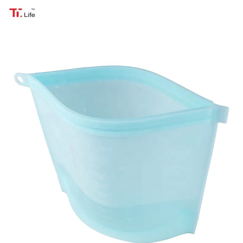 Food Grade Reusable Silicone Liquid Sandwich Packing Bags Food Storage Bags