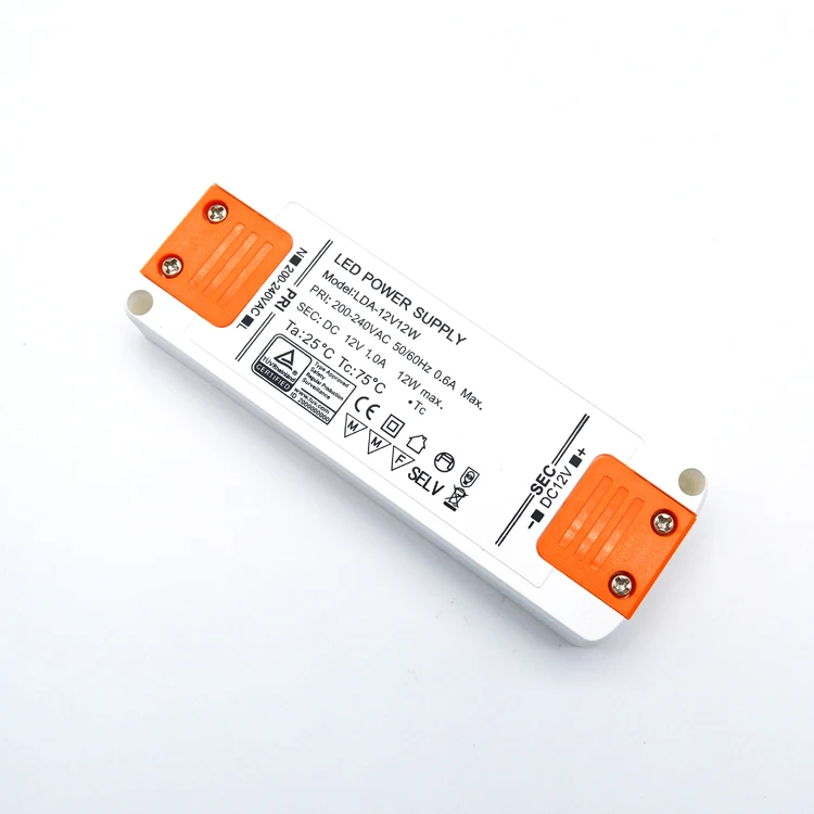 DC 12V led lighting power supply 1250mA 15w led cabinet light driver AC 240V led strip light transformer