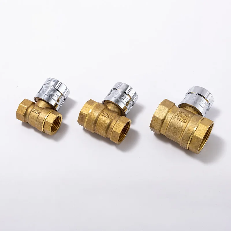 OEM/ODM Brass Anti-Theft Magnetic Lockable Ball Valve with Magnetic Lockable Key