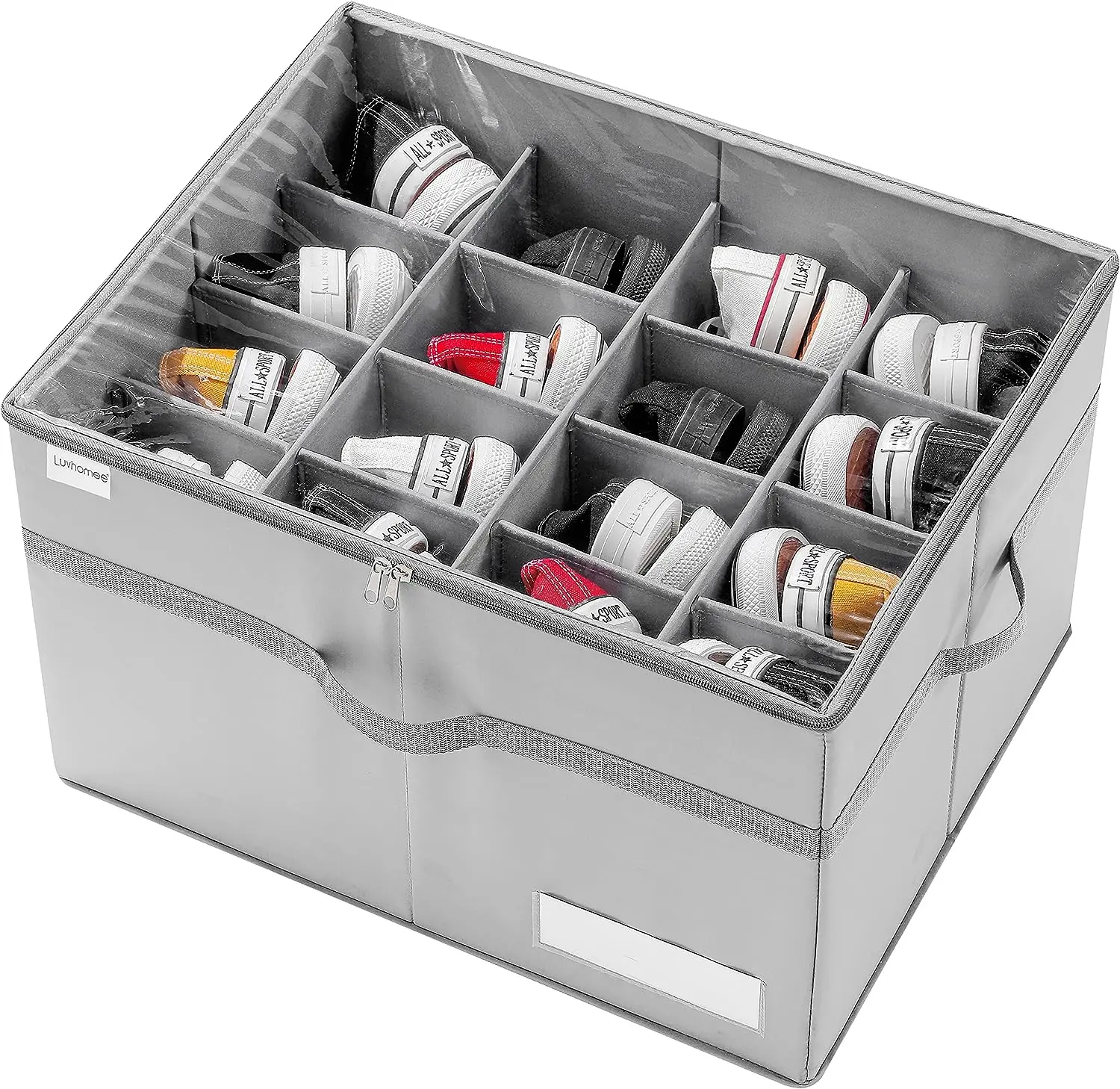 Wholesale Transparent Plastic Sneaker Stackable Shoe Storage Boxes Drop Front Acrylic Drawer Type Magnetic Clear Shoe Box