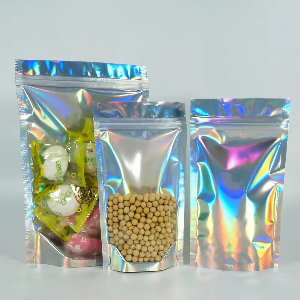 Wholesale Custom Laminated Plastic Zipper Snack Stand up Ziplock Pouch Mylar Bags for Food Packaging Printed Stand Pouches