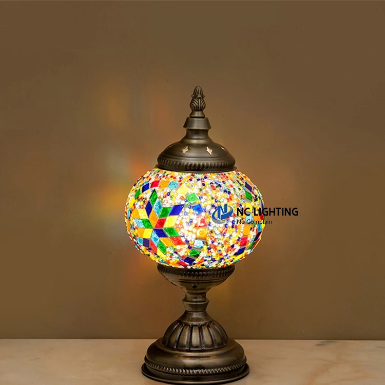 Japanese style mosaic table lamp MS-T003-1