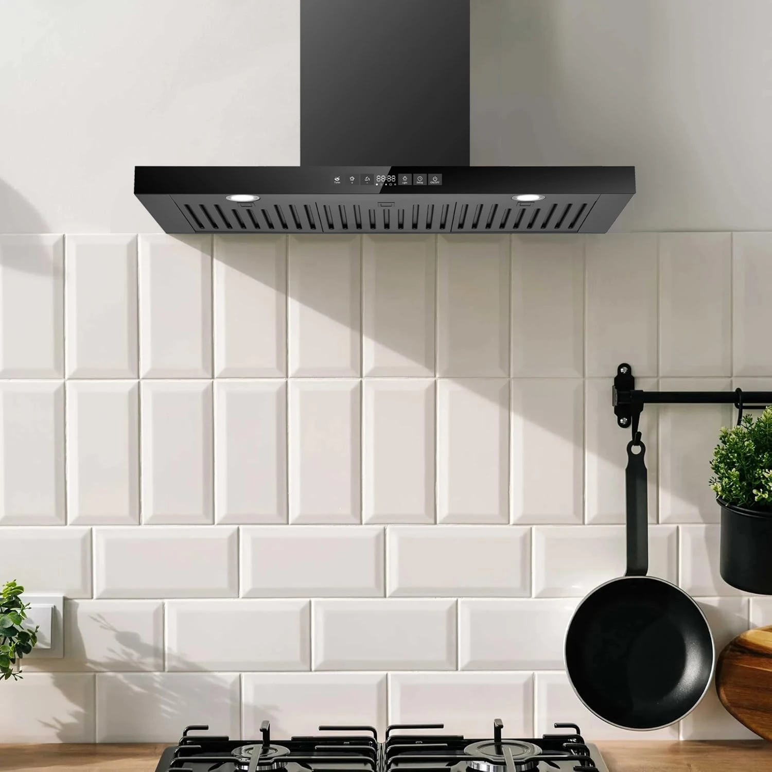 Wall Mounted T Shape Home Cooker Hood Exhaust Stainless Steel Kitchen Extractor Hood Chimney Kitchen Range Hoods