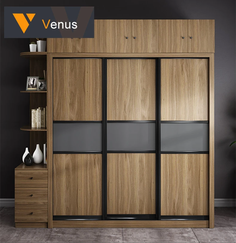 Newest Custom Made Wooden Europe Rail Closet Wardrobe Modern Foldable Wardrobe Cabinet Built In Wardrobe Closet