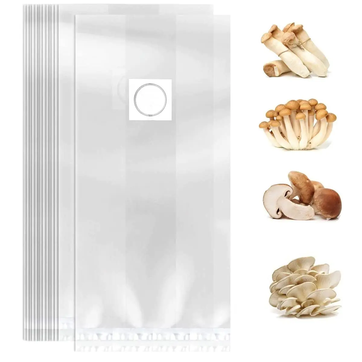 Mushroom Grow Bags Extra Thick 8 Mil Mushroom Bag