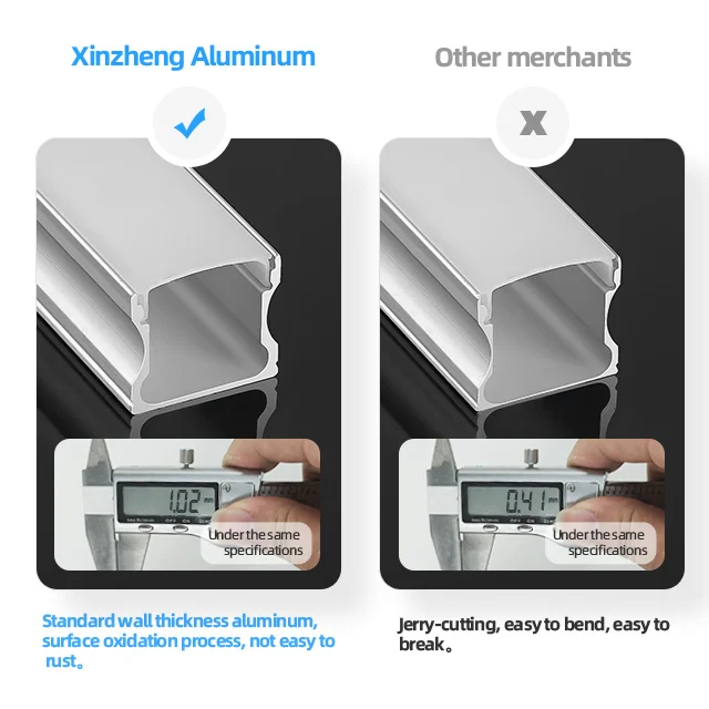 A1714 Factory Outlet led Strip Light Aluminum Profile Ceiling Aluminum Light Profile U shape Aluminum Profile Channel