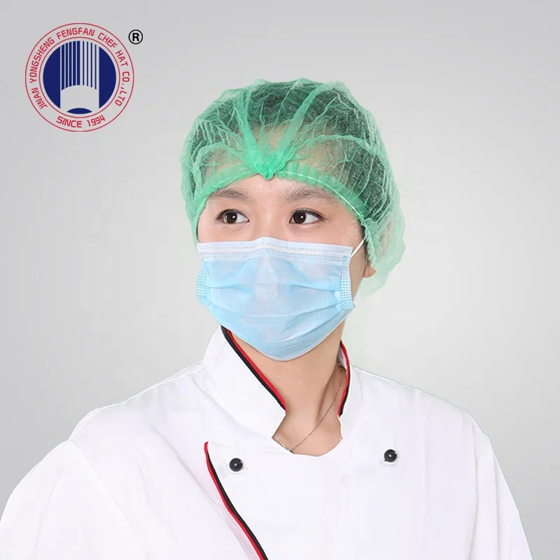 Disposable non woven mop clip cap/mob cap/hair net