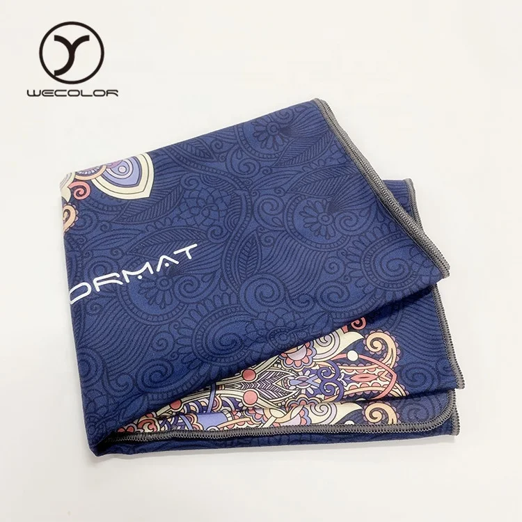 Factory Sale Various Drying Colorfast Suede Yoga Microfiber Beach Towel Custom