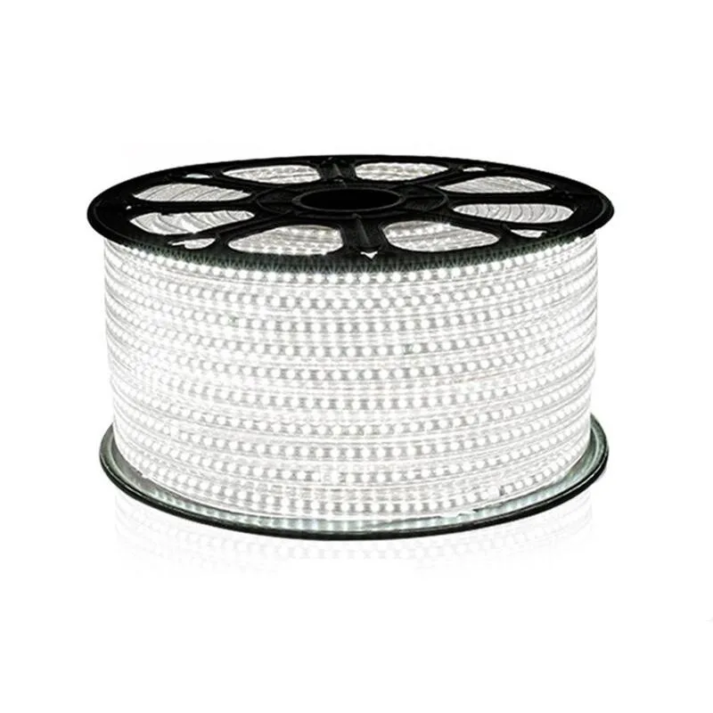 High Voltage Outdoor 110v 220v SMD 5050 Single Color RGB Led Strip Light 50m/roll 100m/roll