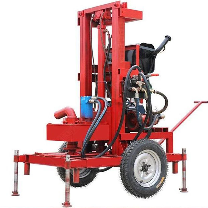 mini drilling rig machine 300m depth electric water wells portable rock drilling rig  water well drilling rig portable