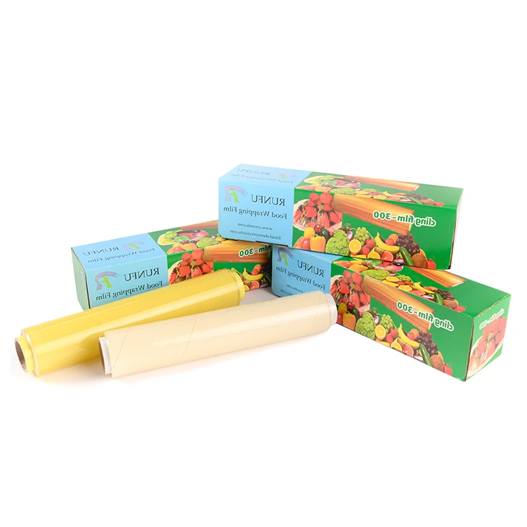 RUNFU Supermarket Food Grade Plastic Food Film Seal Plastic Food Wrap PVC Cling Film