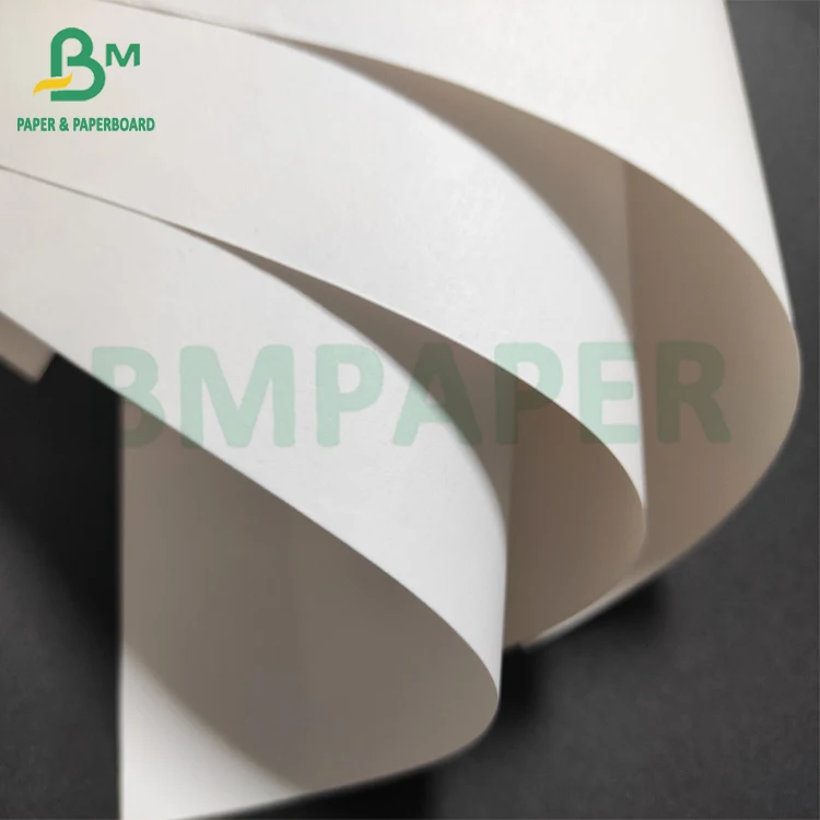 Bleached Plain White Kraft Paper For Shopping Bags 120gsm High Strength Kraft Paper