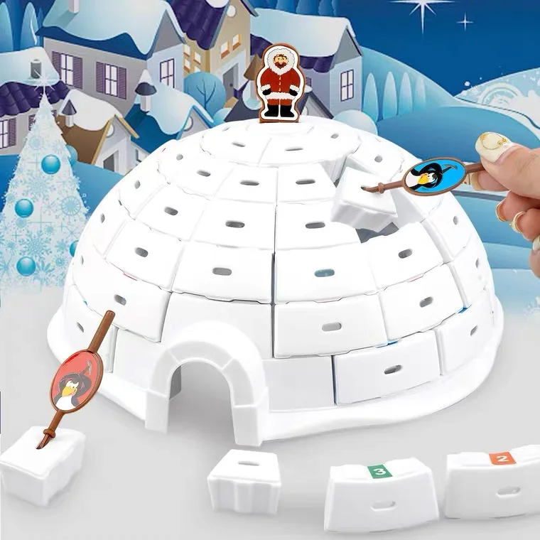 
glossy brick construction the penguin snow house concentration Training Board Game toys for kids 