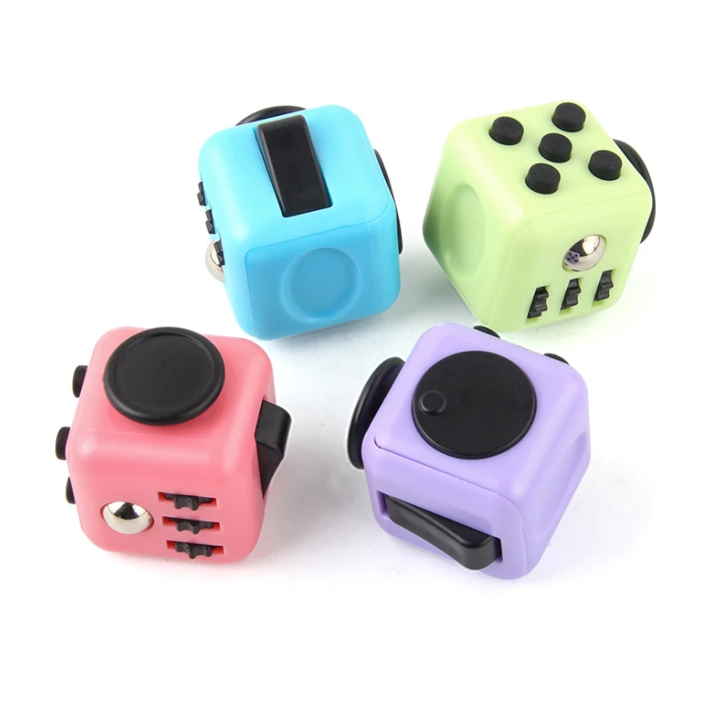 Colorful Mini Gadgets Cube Finger Toy Decompression Cube Multi-function Gadget Cube
