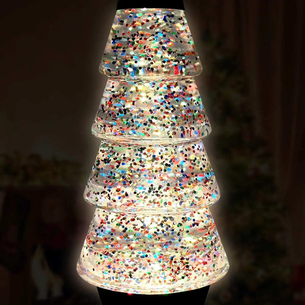 2024 New Customized Glitter Lamp Decoration Night Lantern Christmas Tree Lantern Halloween Decoration Gift