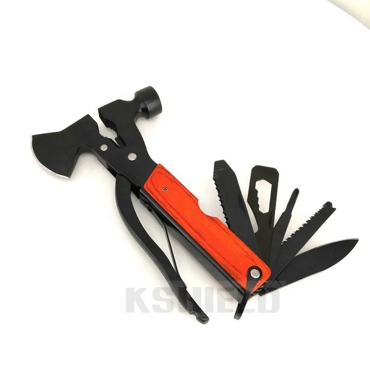 
Newest outdoor multi function Camping tool axe and hammer survival hatchet tactical axe with sheath stock available 